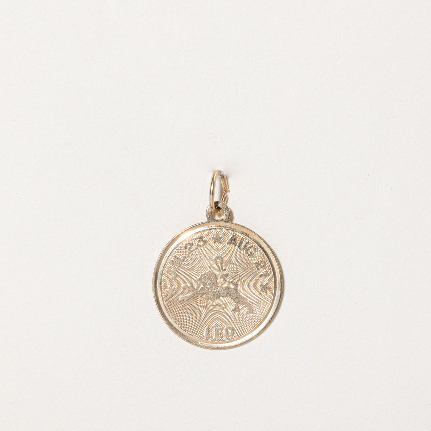 14k Yellow Gold Leo Charm