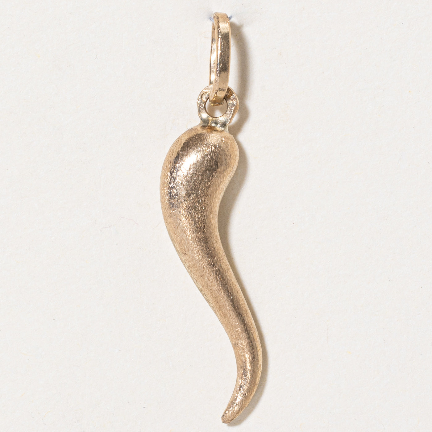 14k Yellow Gold Cornicello Charm