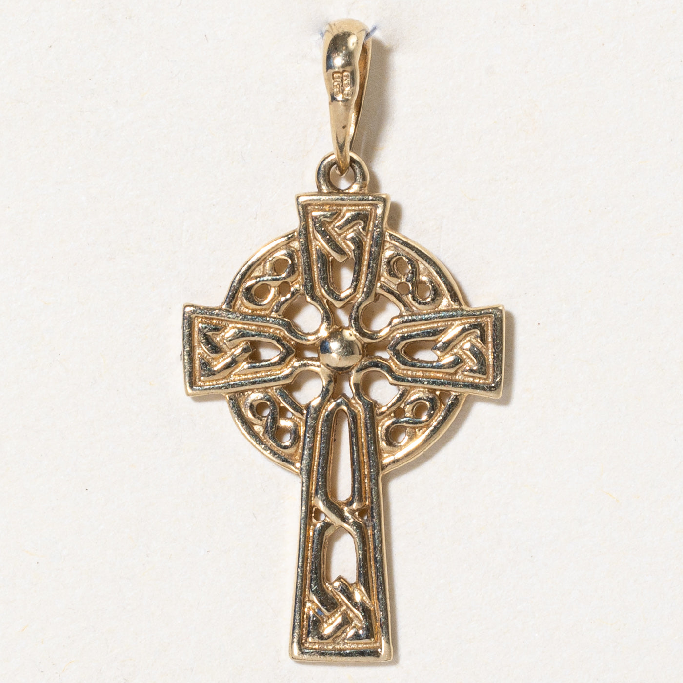 9k Yellow Gold Celtic Cross Pendant