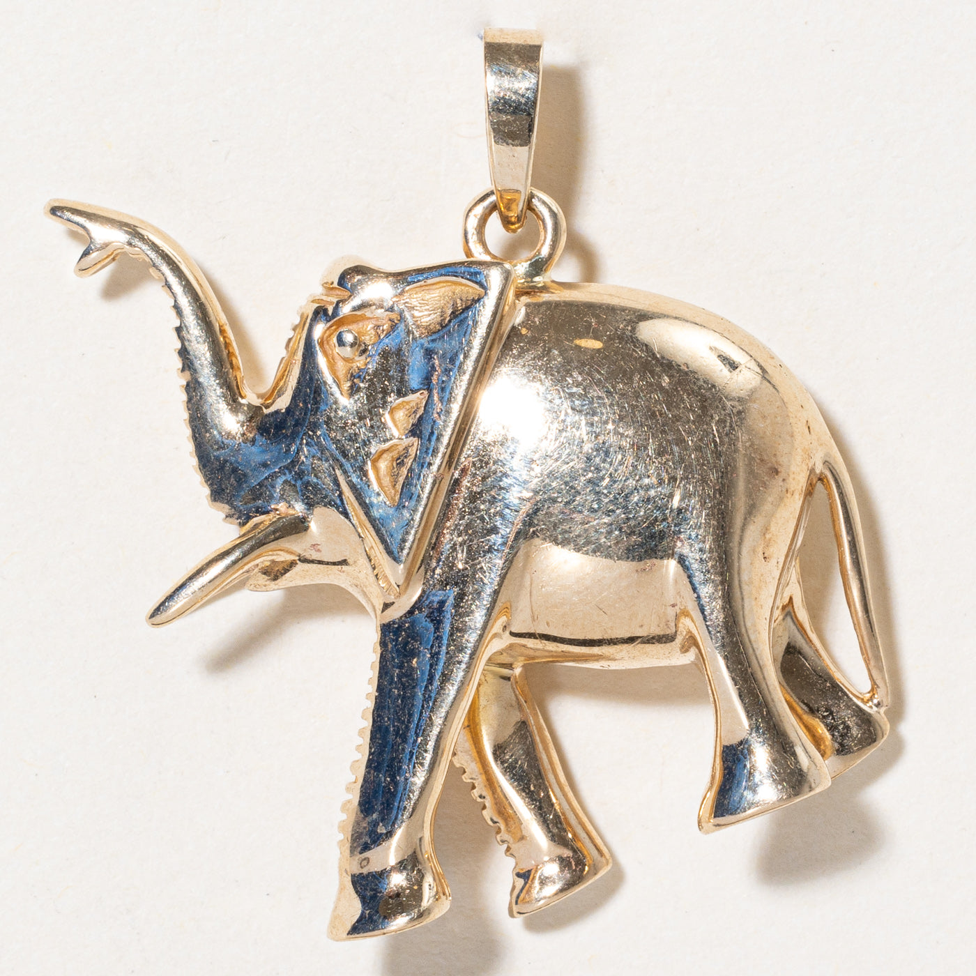 10k Yellow Gold Elephant Charm