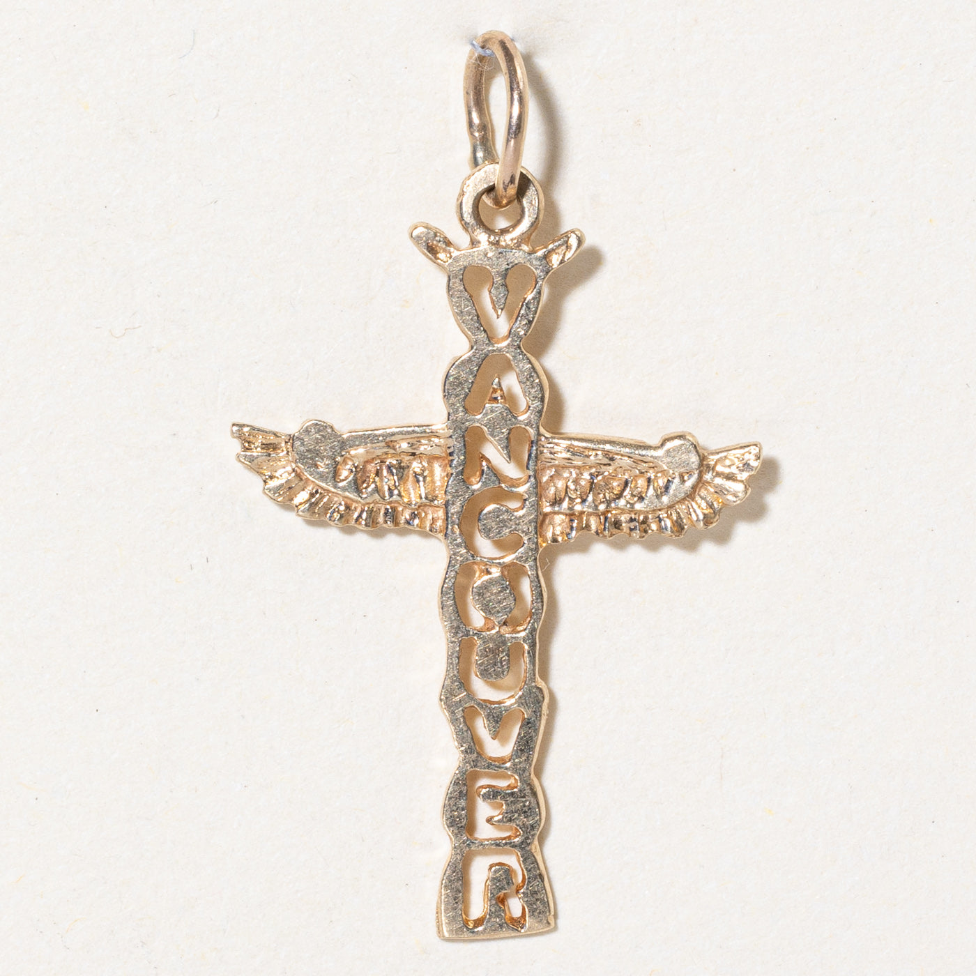 10k Yellow Gold Indigenous Totem Pole 'Vancouver' Charm
