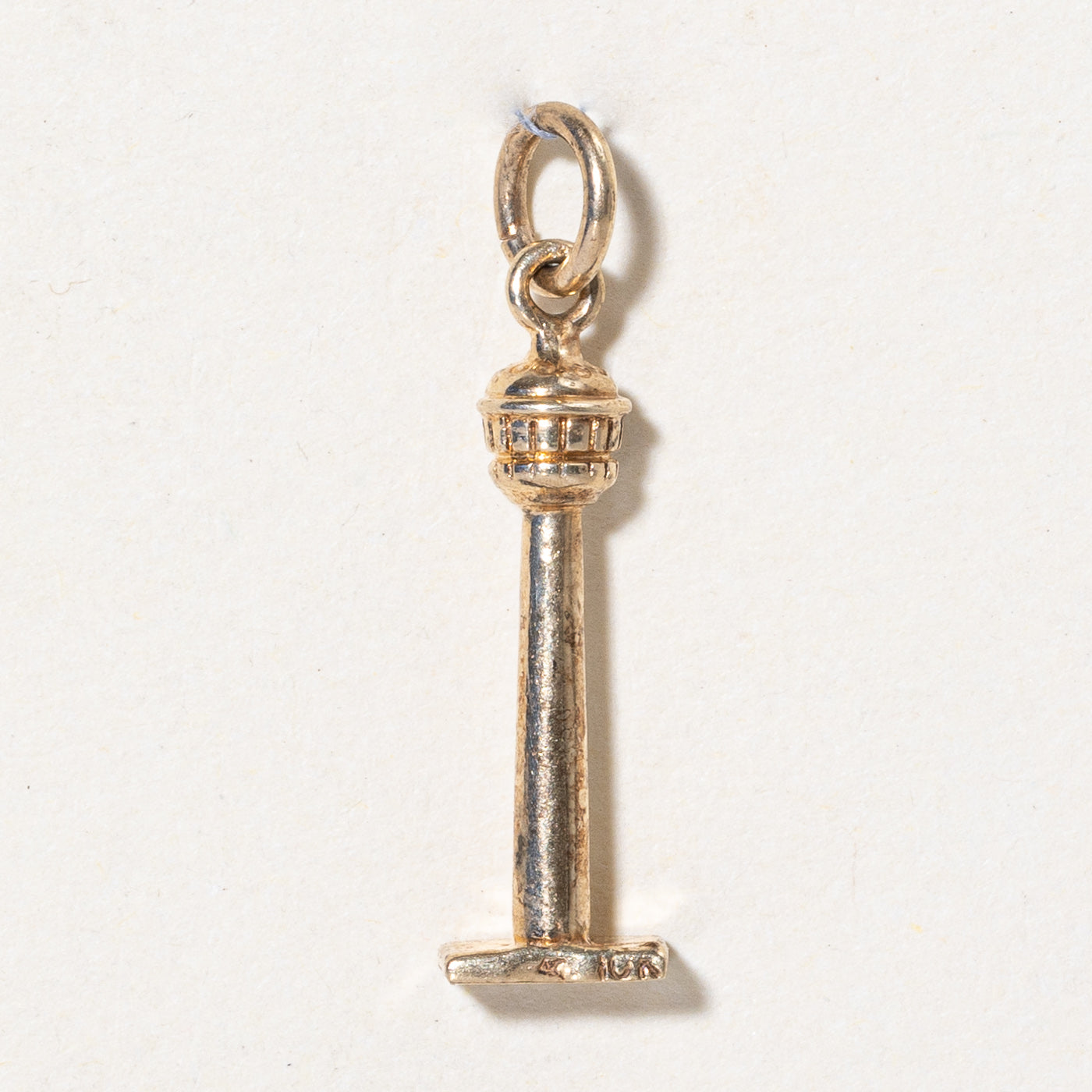 10k Yellow Gold Calgary Tower Charm