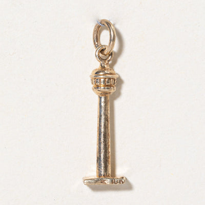 10k Yellow Gold Calgary Tower Charm