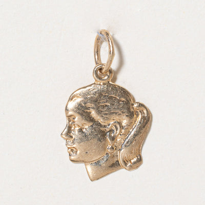 10k Yellow Gold Girl Charm