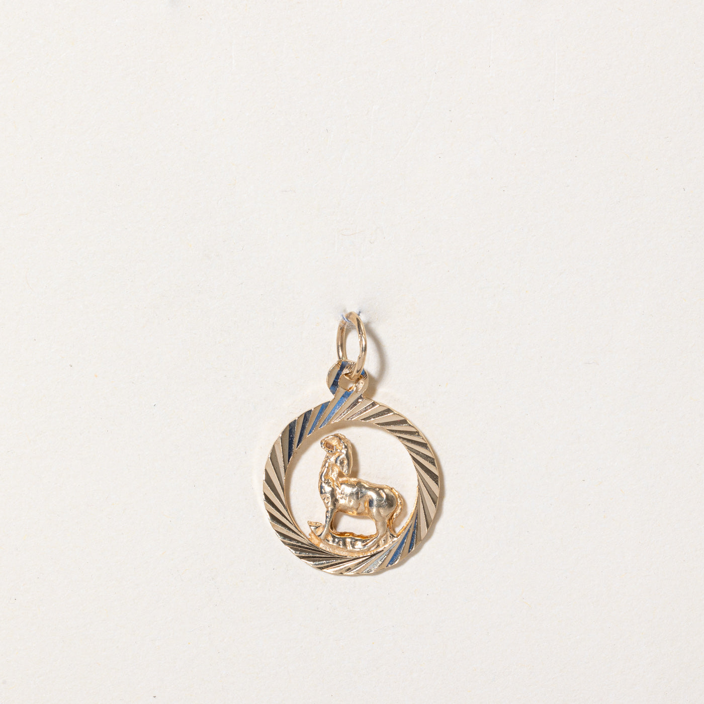 10k Yellow Gold Mountain Goat Charm