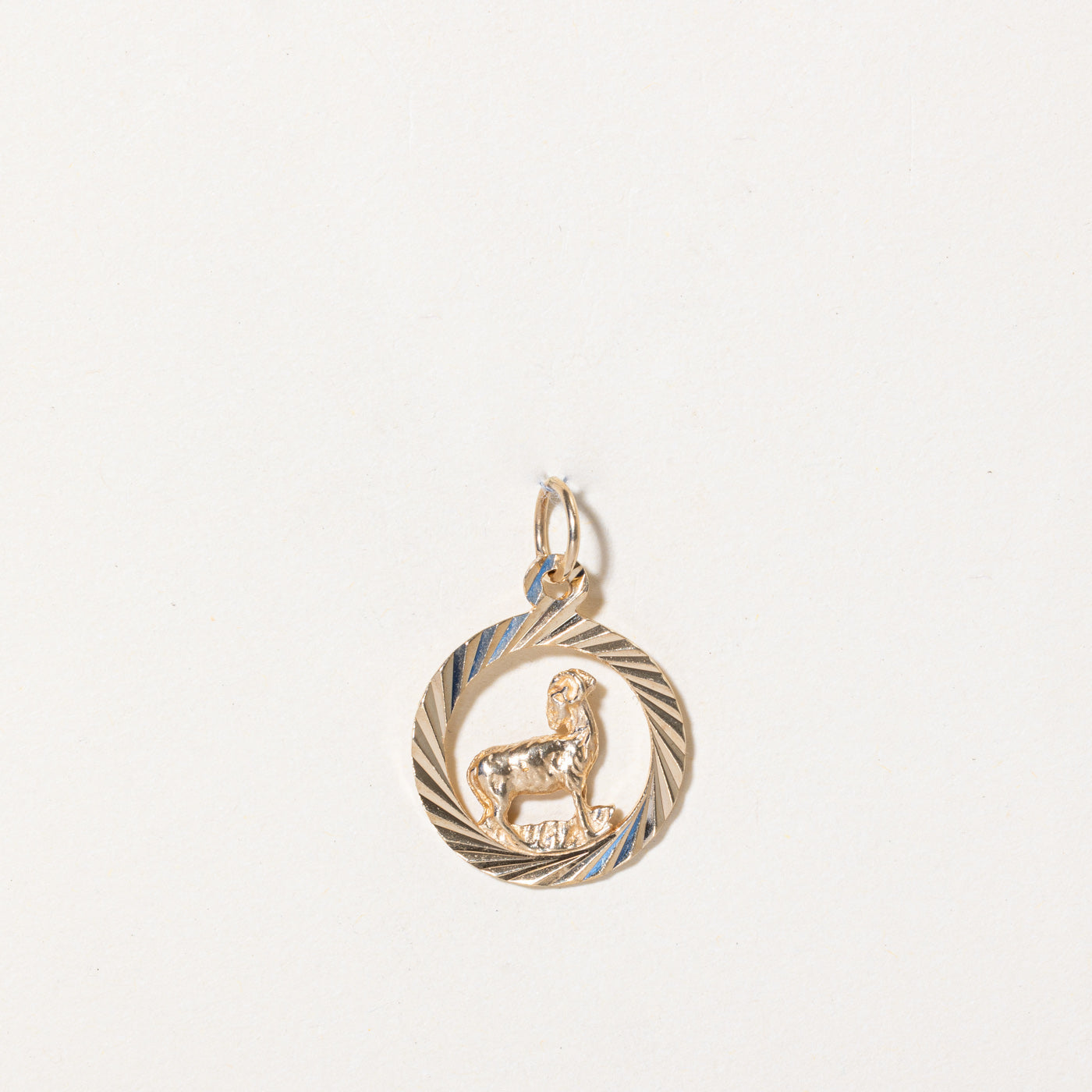 10k Yellow Gold Mountain Goat Charm
