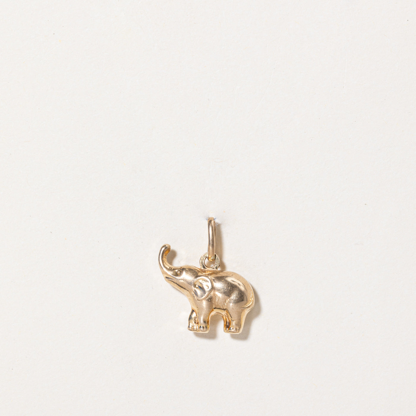 10k Yellow Gold Elephant Charm