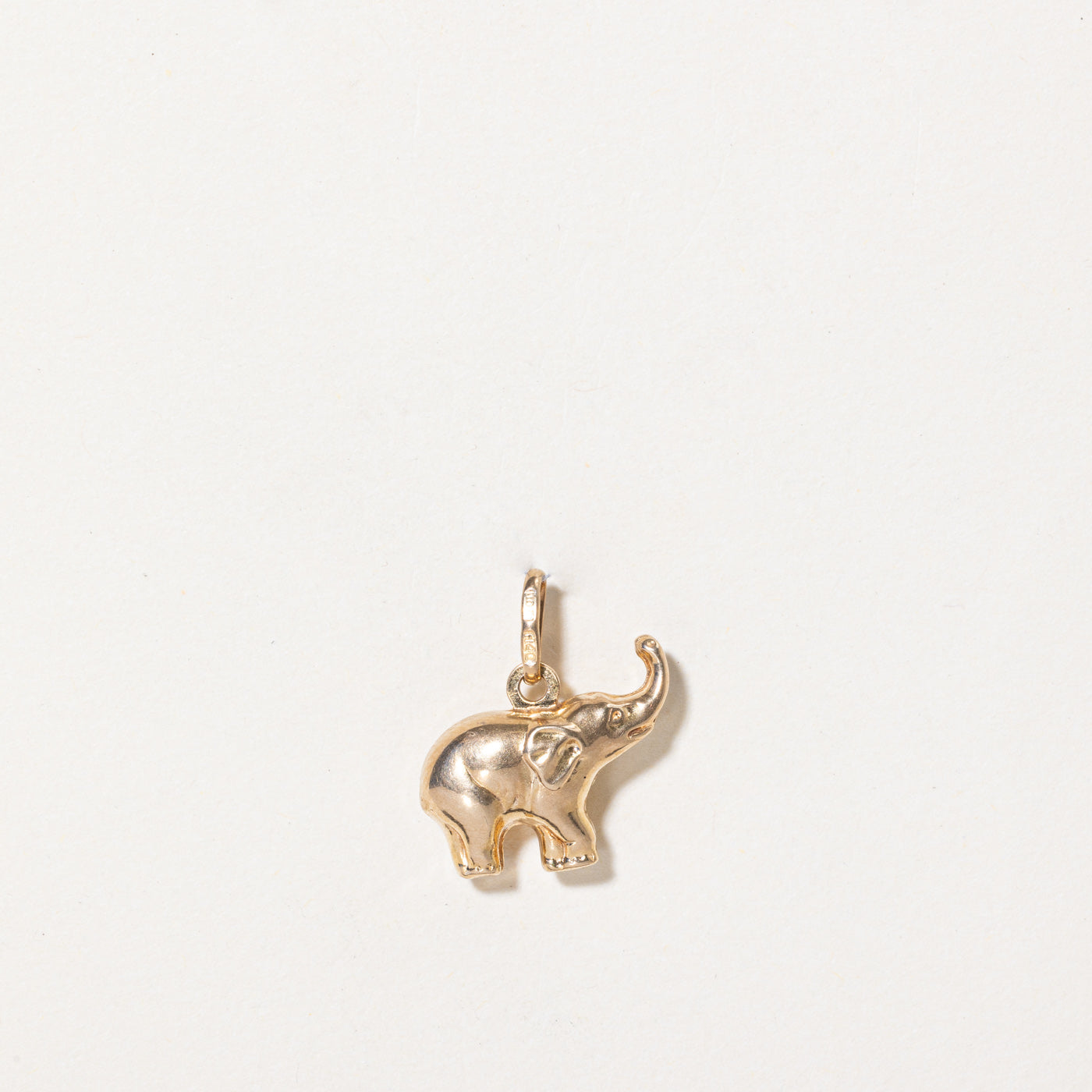 10k Yellow Gold Elephant Charm