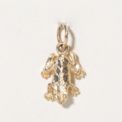 10k Yellow Gold Frog Charm