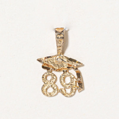 10k Yellow Gold '89 Graduation Pendant