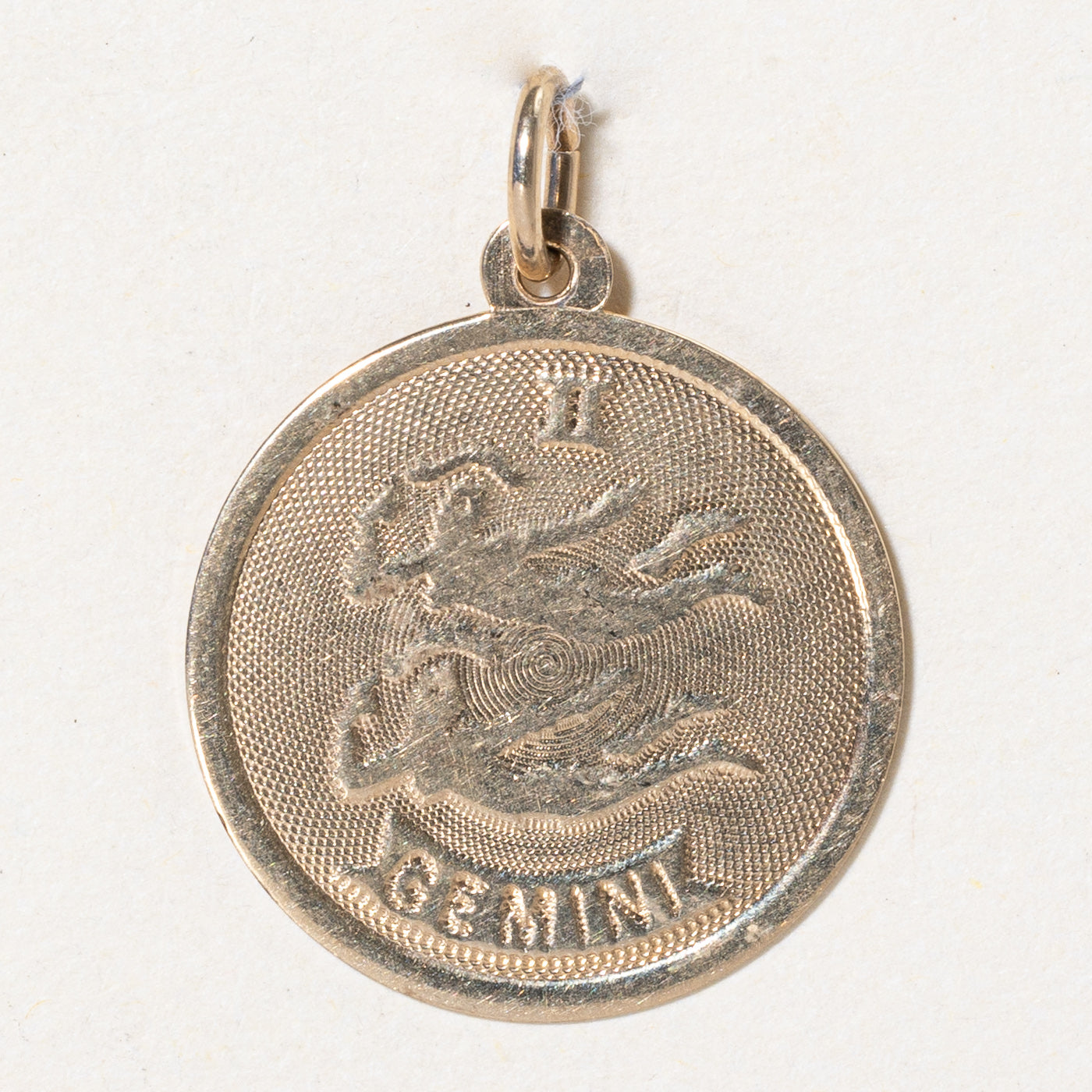 18k Yellow Gold Gemini Charm