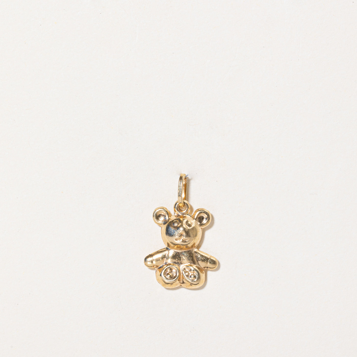 18k Yellow Gold Teddy Bear Charm