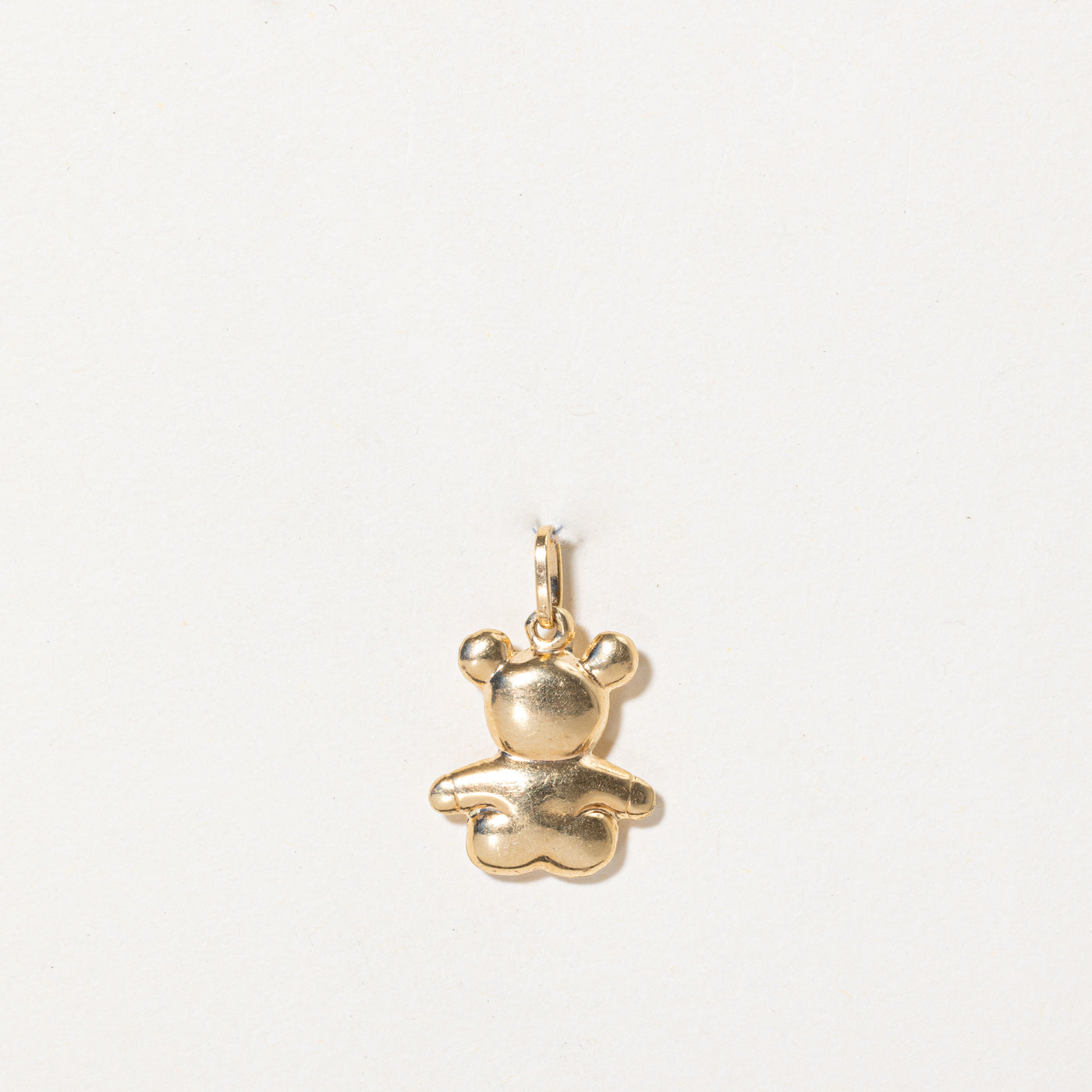 18k Yellow Gold Teddy Bear Charm