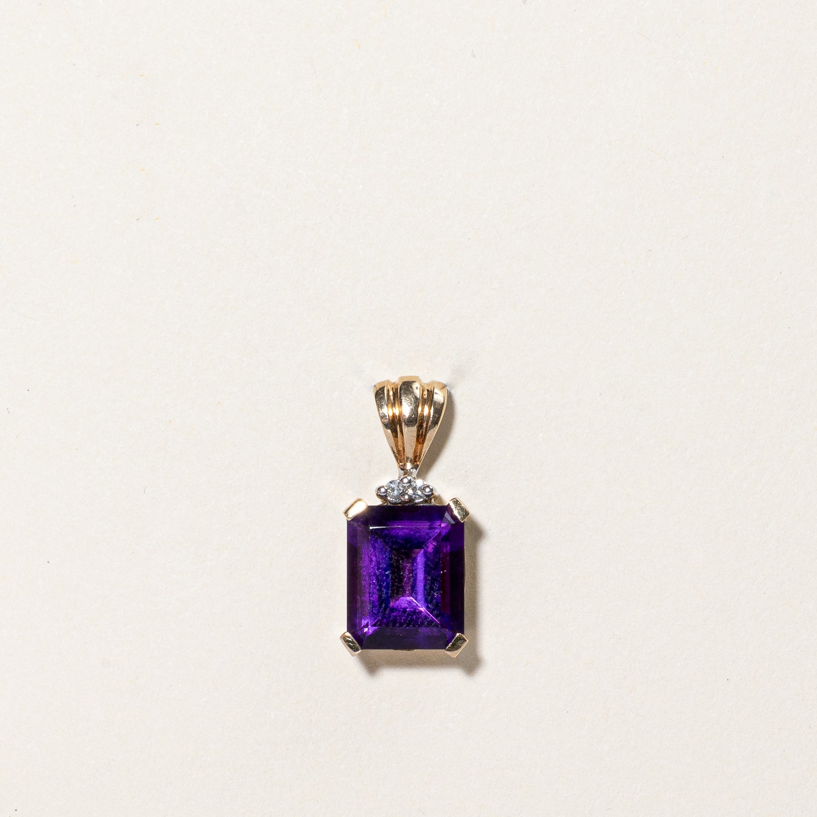 Amethyst & Diamond Pendant | 5.00ct, 0.03ctw |