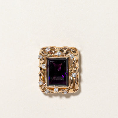 Amethyst & Diamond Pendant | 4.40ct, 0.17ctw |