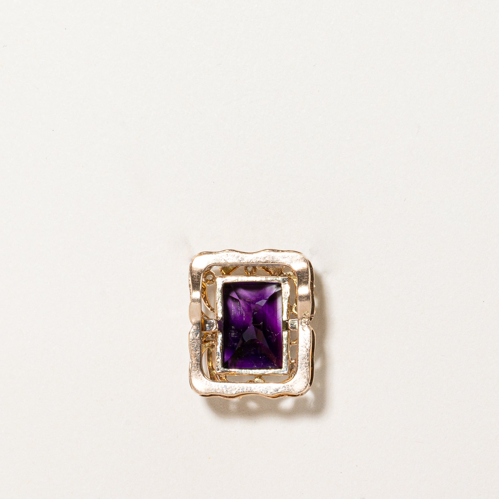 Amethyst & Diamond Pendant | 4.40ct, 0.17ctw |