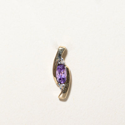 Amethyst & Diamond Pendant | 0.18ct, 0.005ctw |