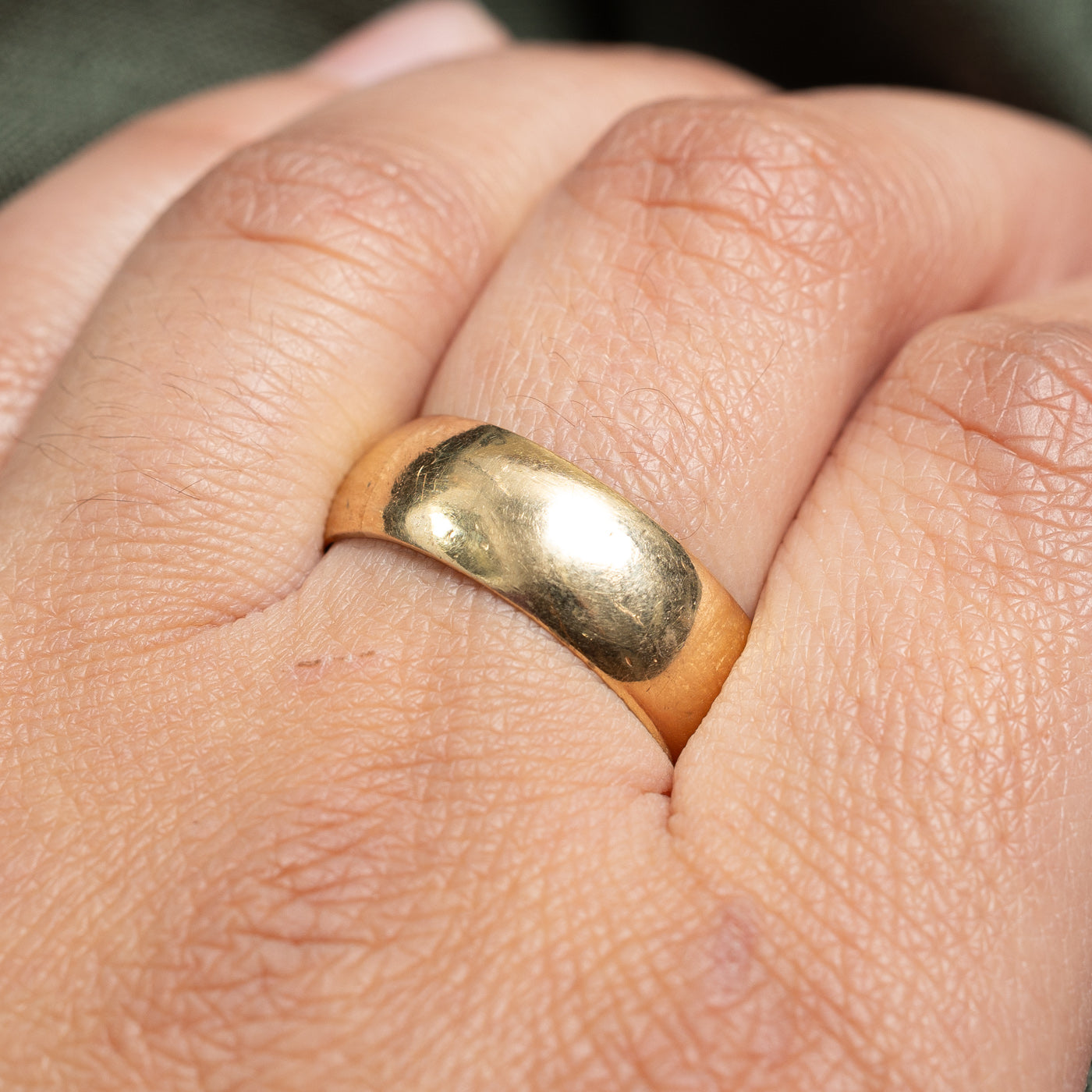 Vintage 14K Yellow Gold Band | 7.6mm | SZ 10