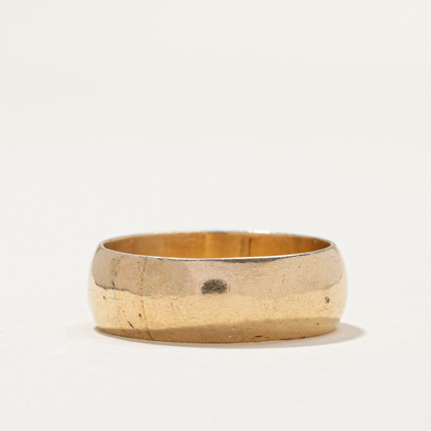 Vintage 14K Yellow Gold Band | 7.6mm | SZ 10