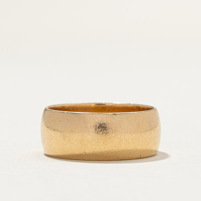 Vintage 10K Yellow Gold Cigar Band | 8.7mm | SZ 9.75