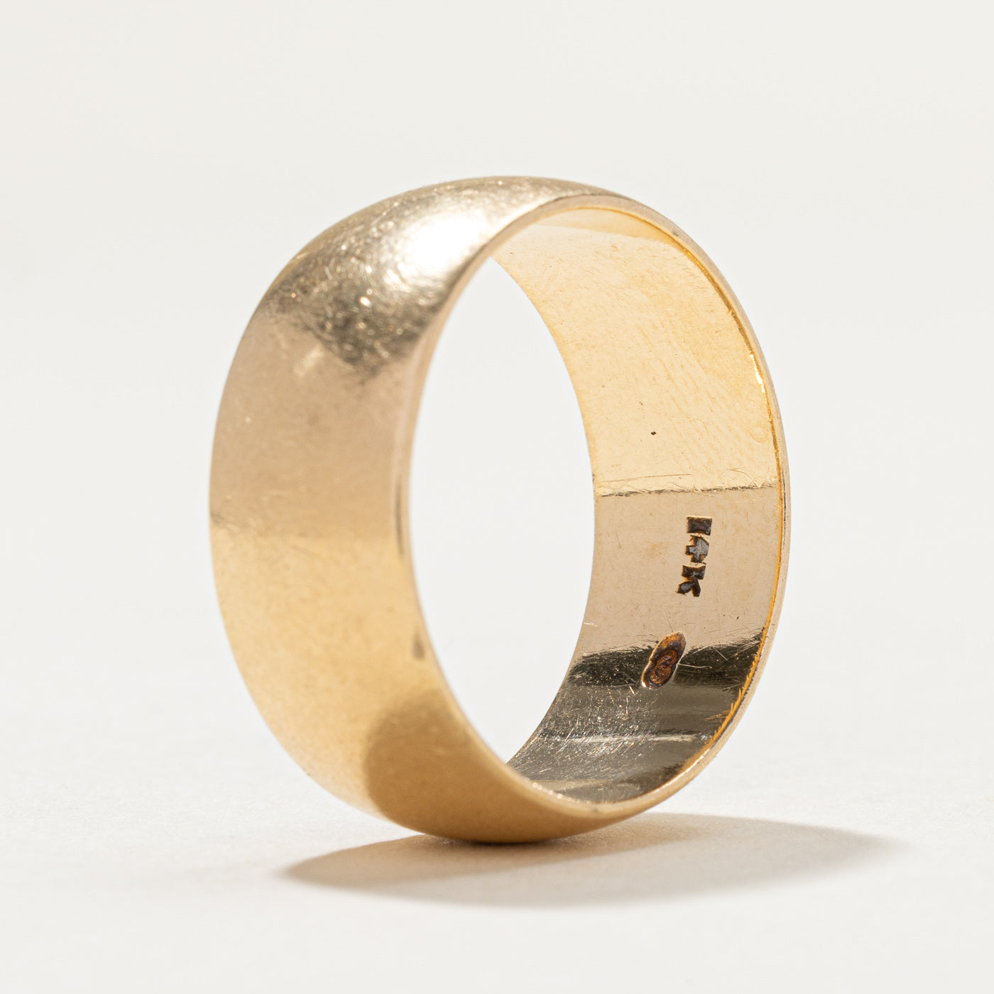 Vintage 10K Yellow Gold Cigar Band | 8.7mm | SZ 9.75