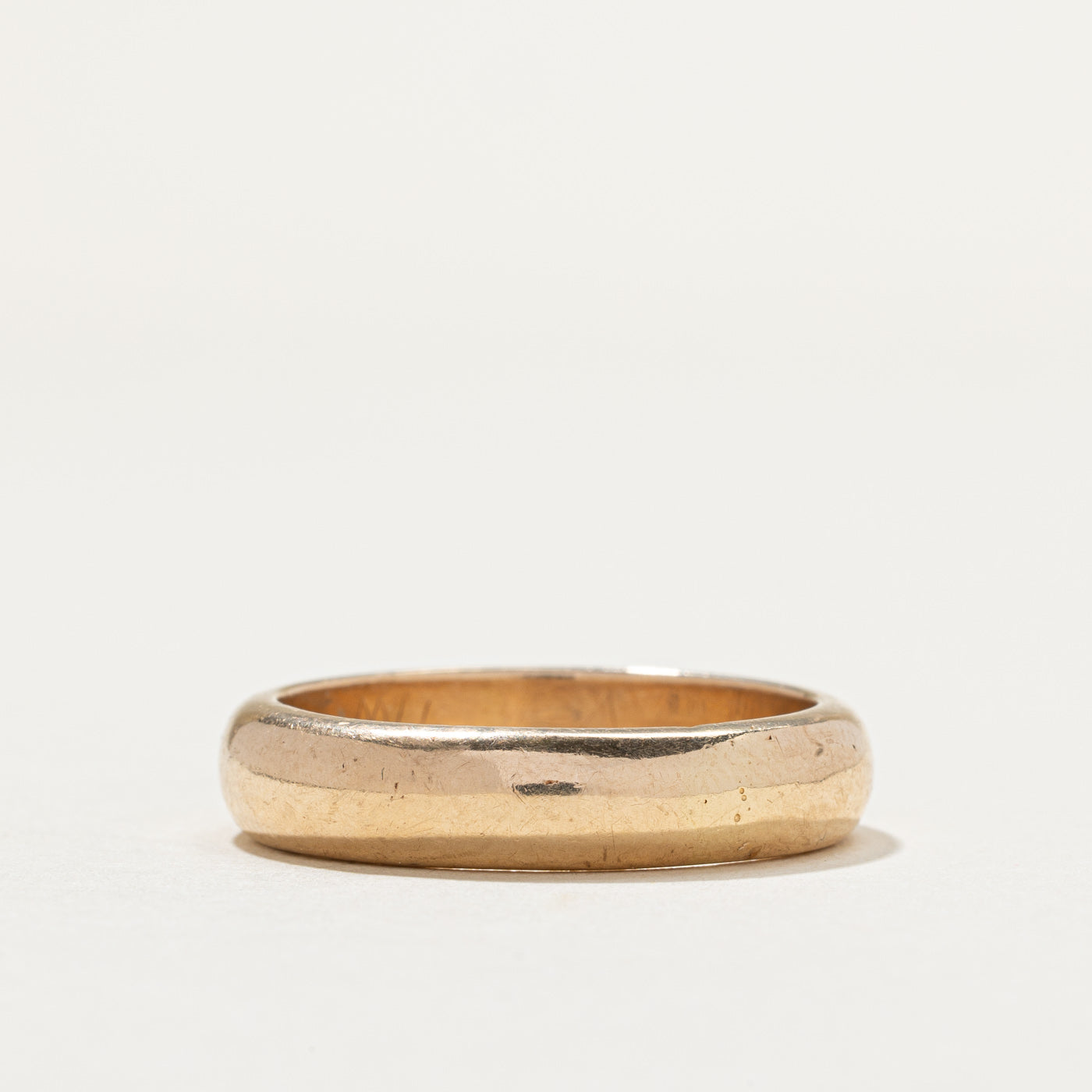 Vintage Canadian 10K Yellow Gold Band | 5.7mm | SZ 12.25