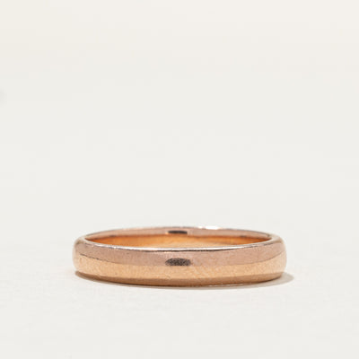 Vintage Canadian 14K Rose Gold Band | 3.5mm | SZ 7.25