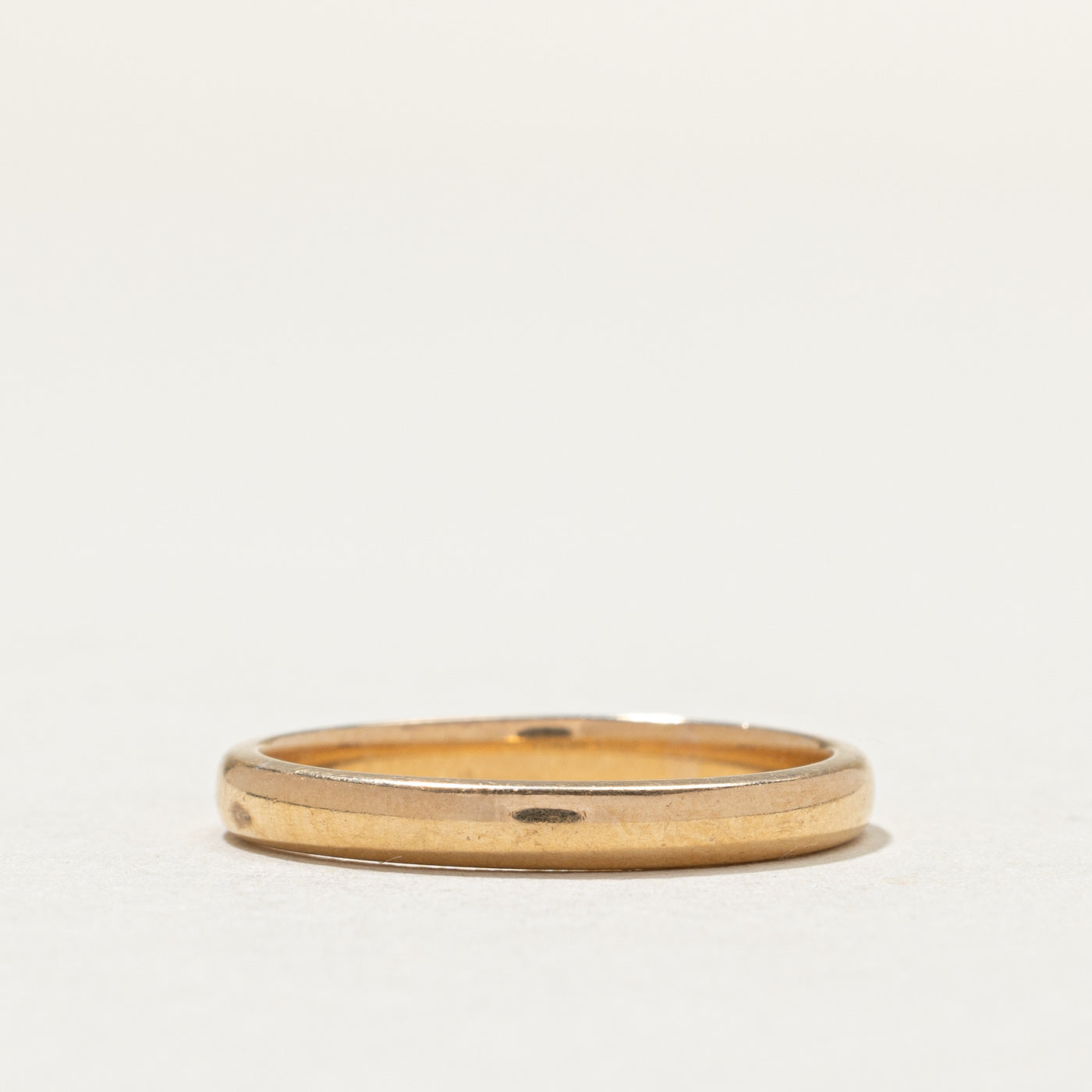 Alliance simple en or jaune 18 carats | 2,54 mm | Taille 6,5 | 