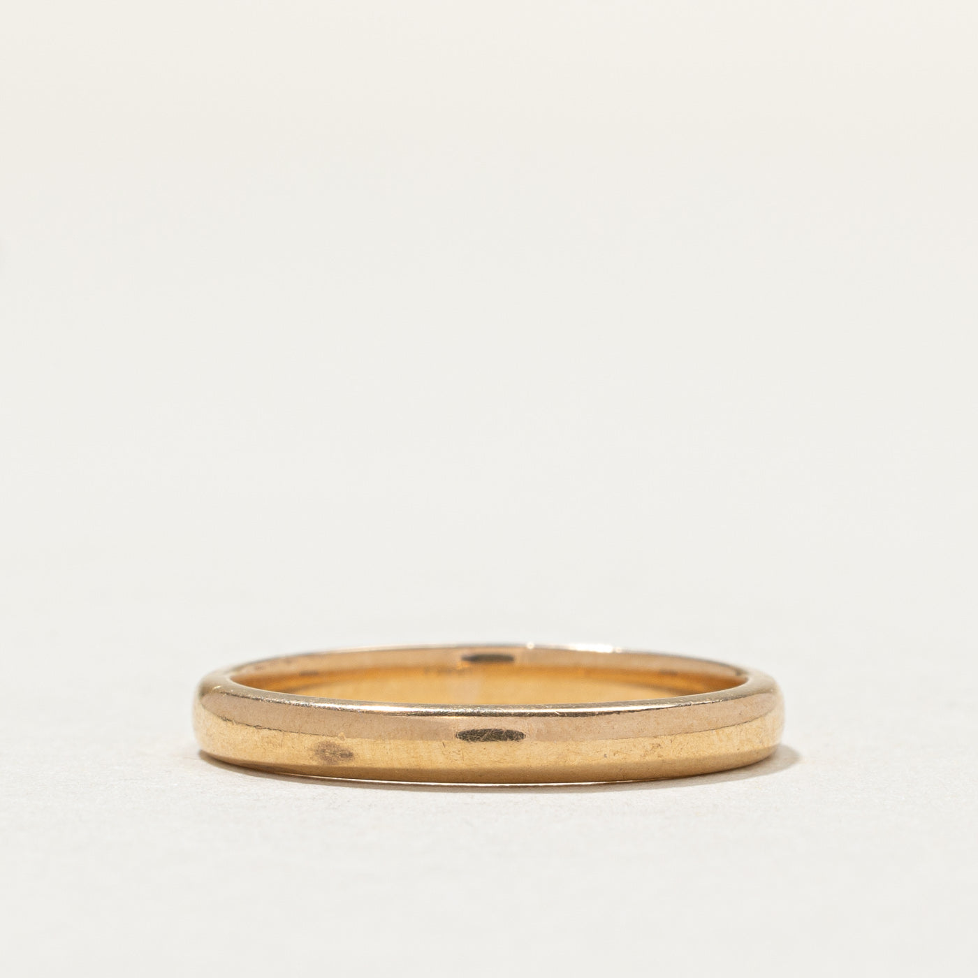 Alliance simple en or jaune 18 carats | 2,54 mm | Taille 6,5 | 