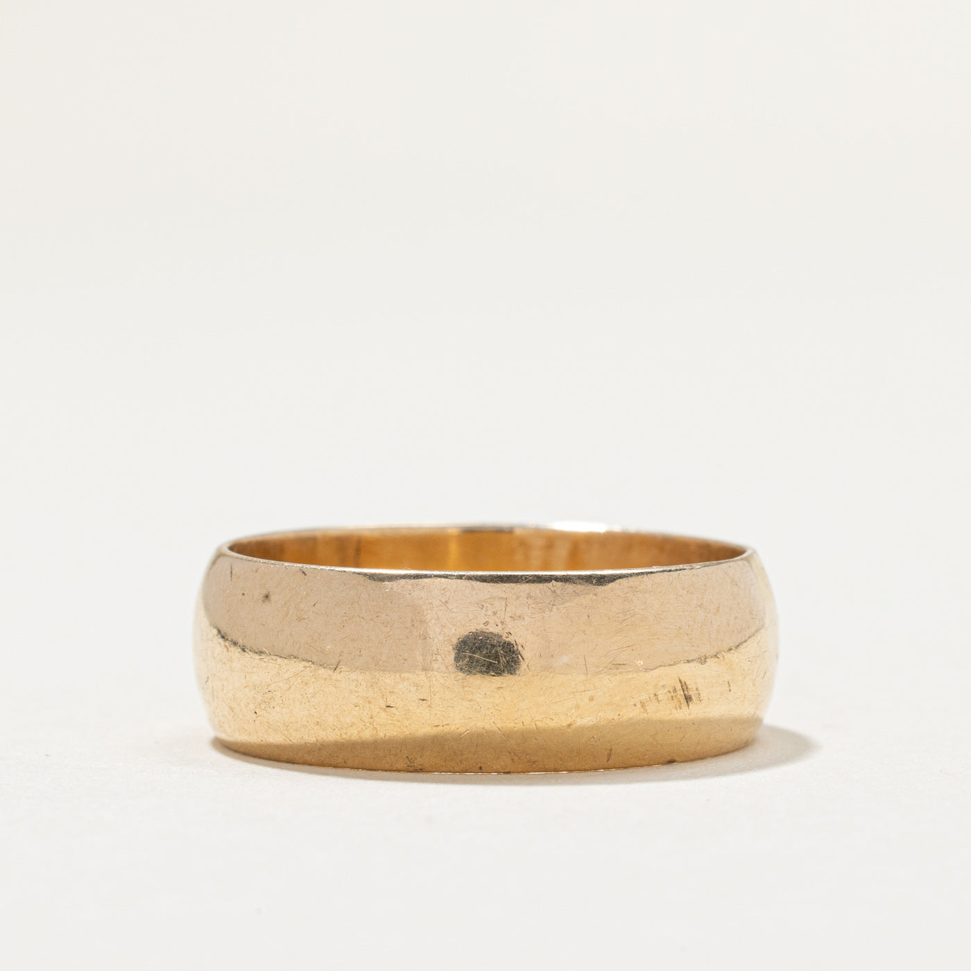 Vintage 14K Yellow Gold Band | 7.6mm | SZ 10