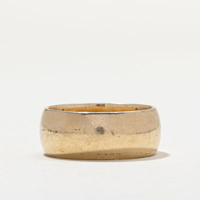 10K Yellow Gold Cigar Band | 8.0mm | SZ 6.75