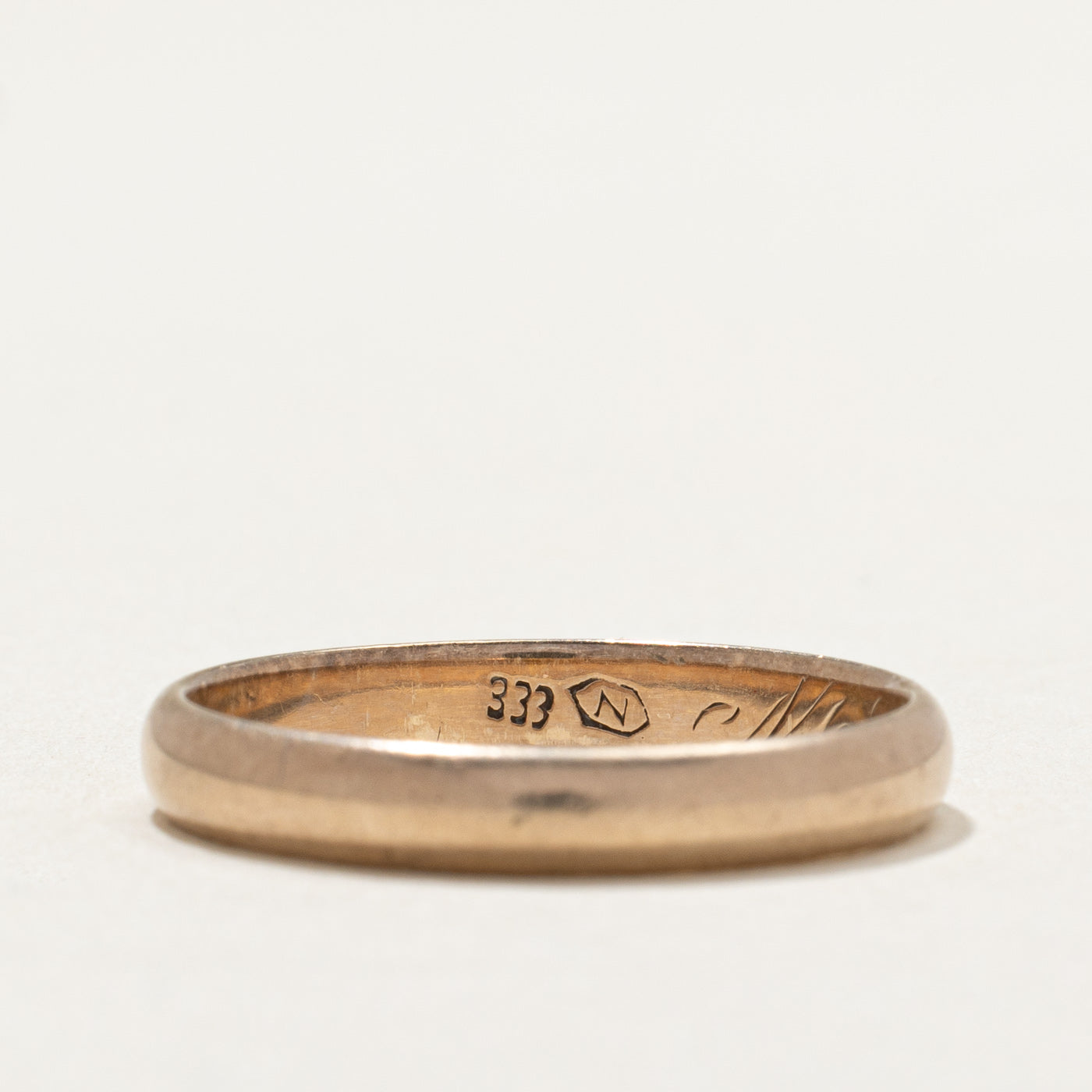 Alliance simple en or jaune 9 carats | Taille 9,5