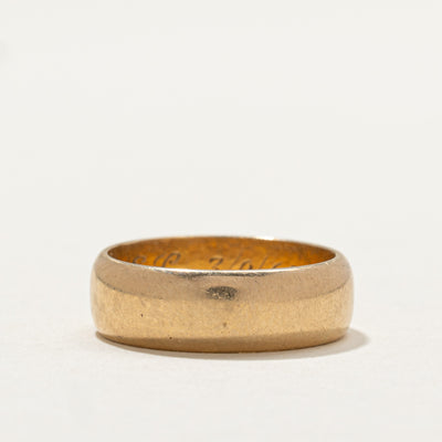 'Birks' 14K Yellow Gold Plain Band | 5.9mm | SZ 6