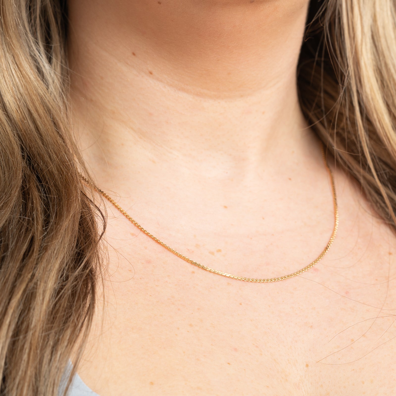 14K Yellow Gold S Link Chain | 1.57mm | 19"