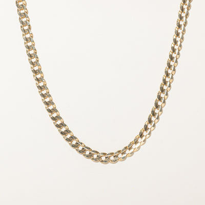 14K Yellow Gold Curb Link Chain | 6.98mm | 22