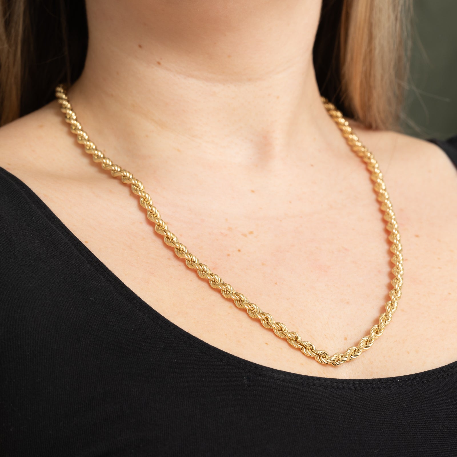 'Birks' 18K Yellow Gold Rope Chain | 5.69mm | 24"