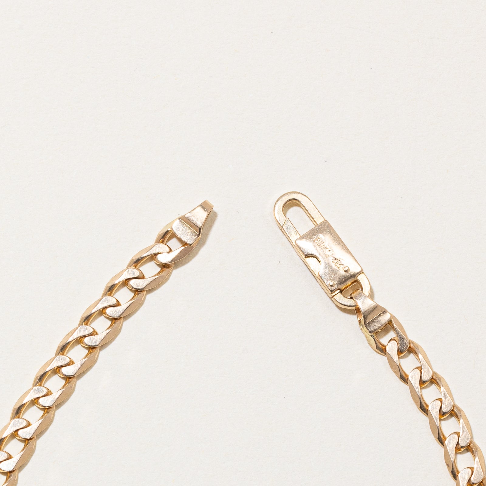 'Birks' 14k Yellow Gold Curb Link Bracelet | 4.75mm | 8.25" |