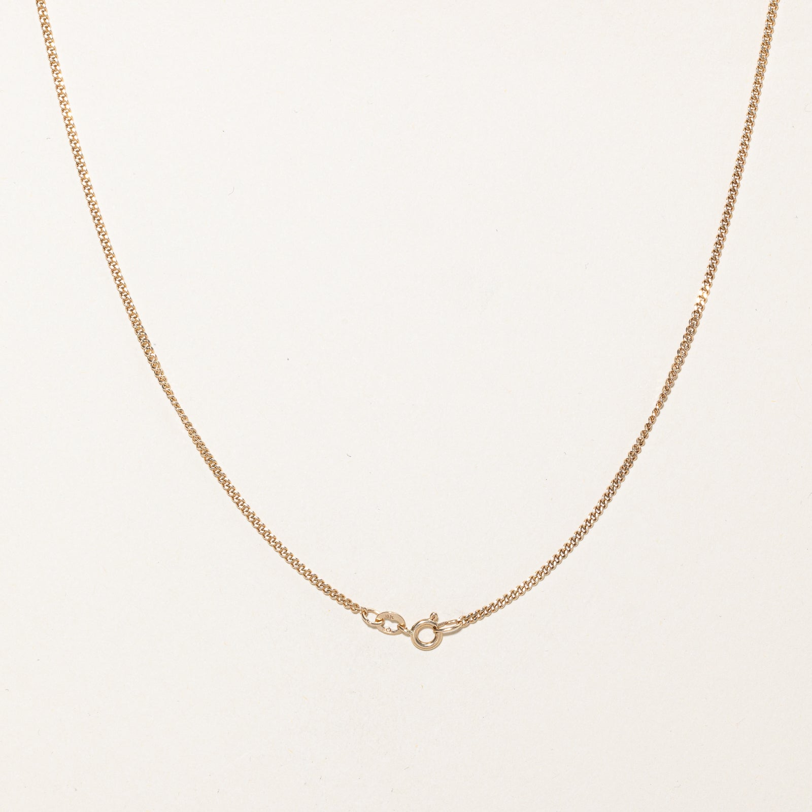 10K Yellow Gold Curb Link Chain | 1.63mm | 20.5"