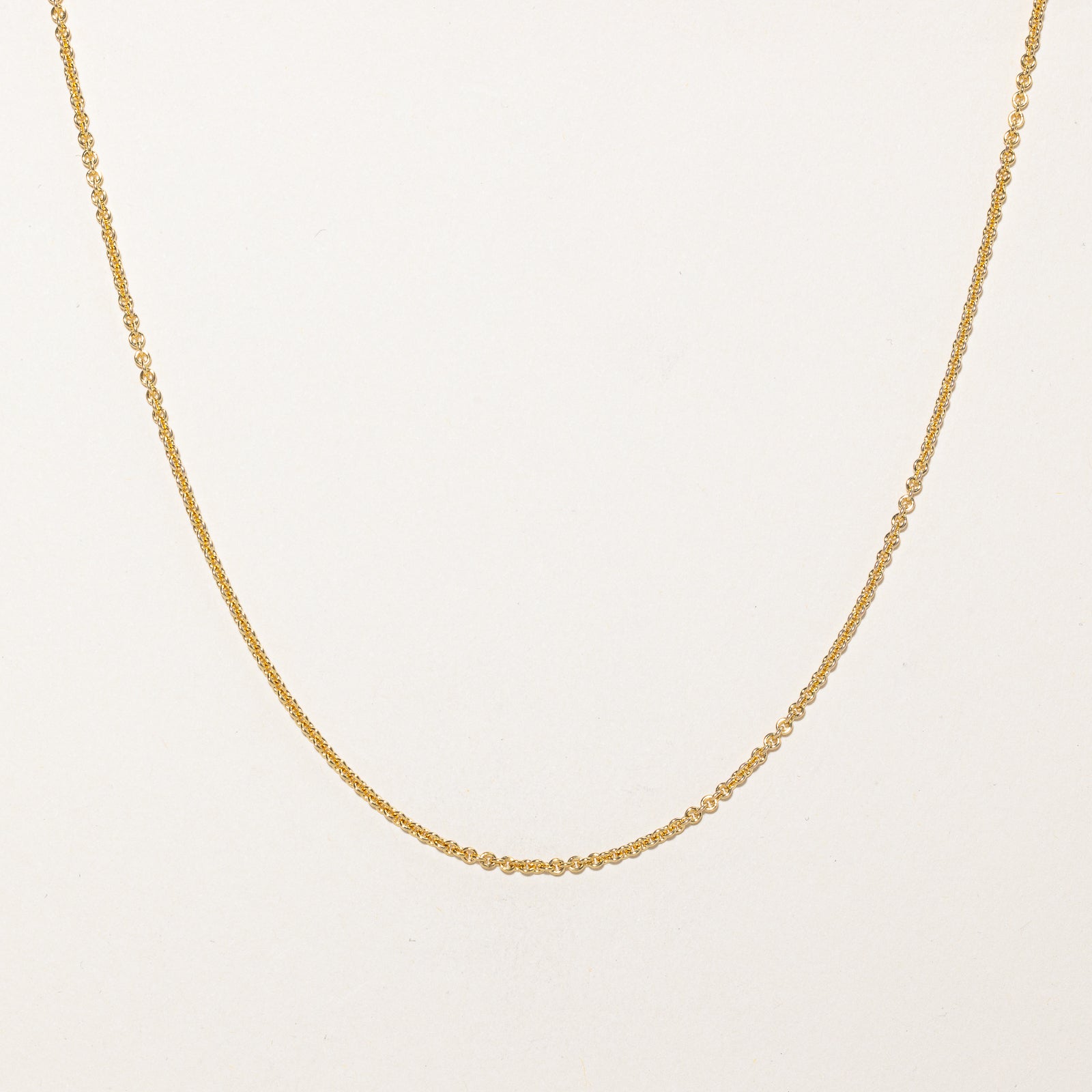 Chaîne à maillons câble en or jaune 14 carats | 1,90 mm | 45,7 cm