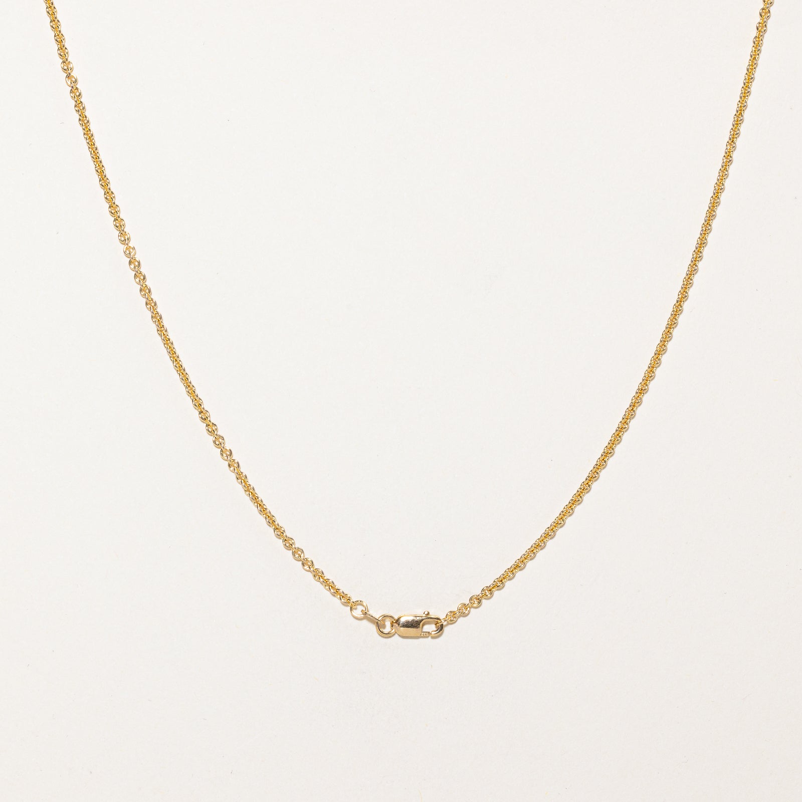 Chaîne à maillons câble en or jaune 14 carats | 1,90 mm | 45,7 cm