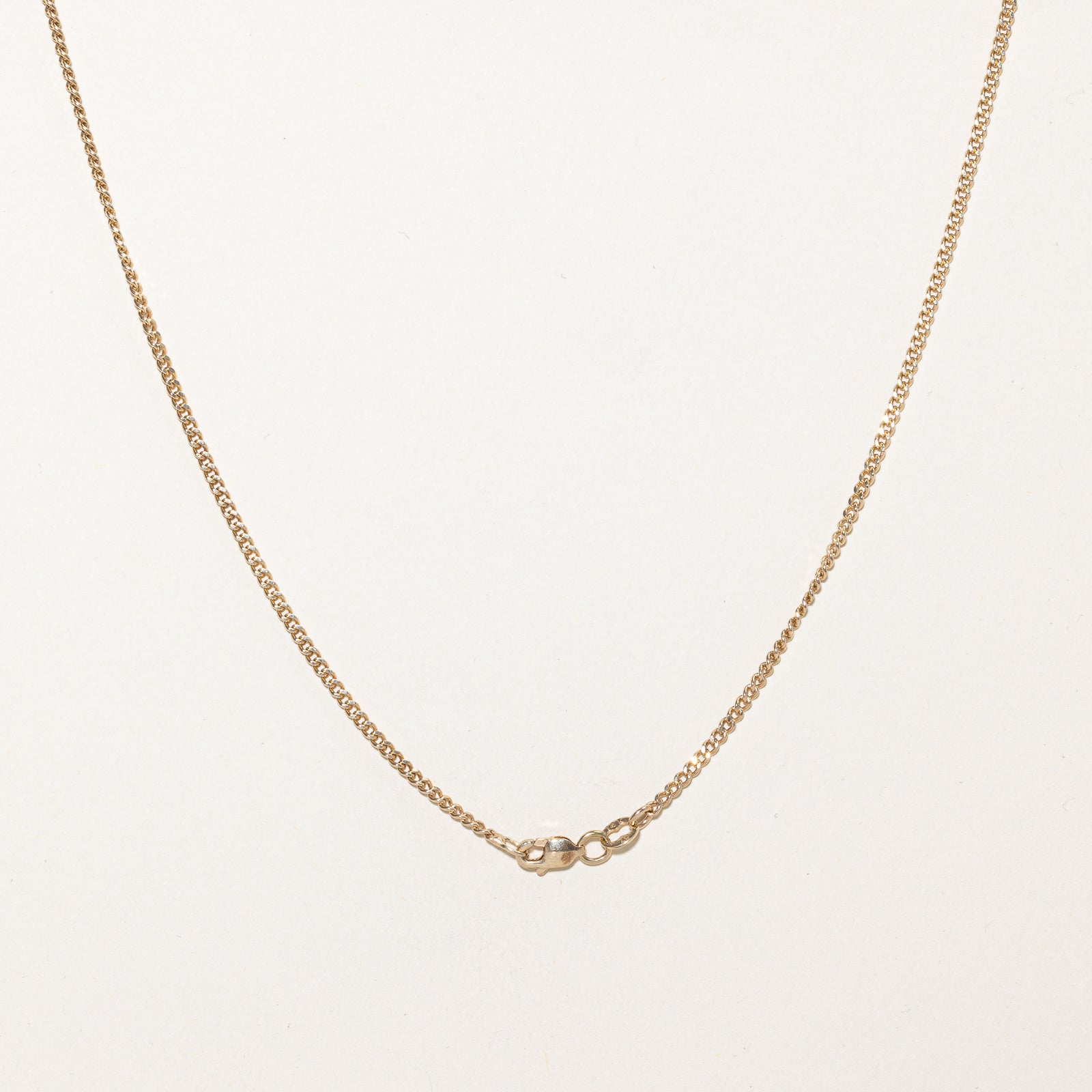 14K Yellow Gold Curb Link Chain | 1.88mm | 19.5"