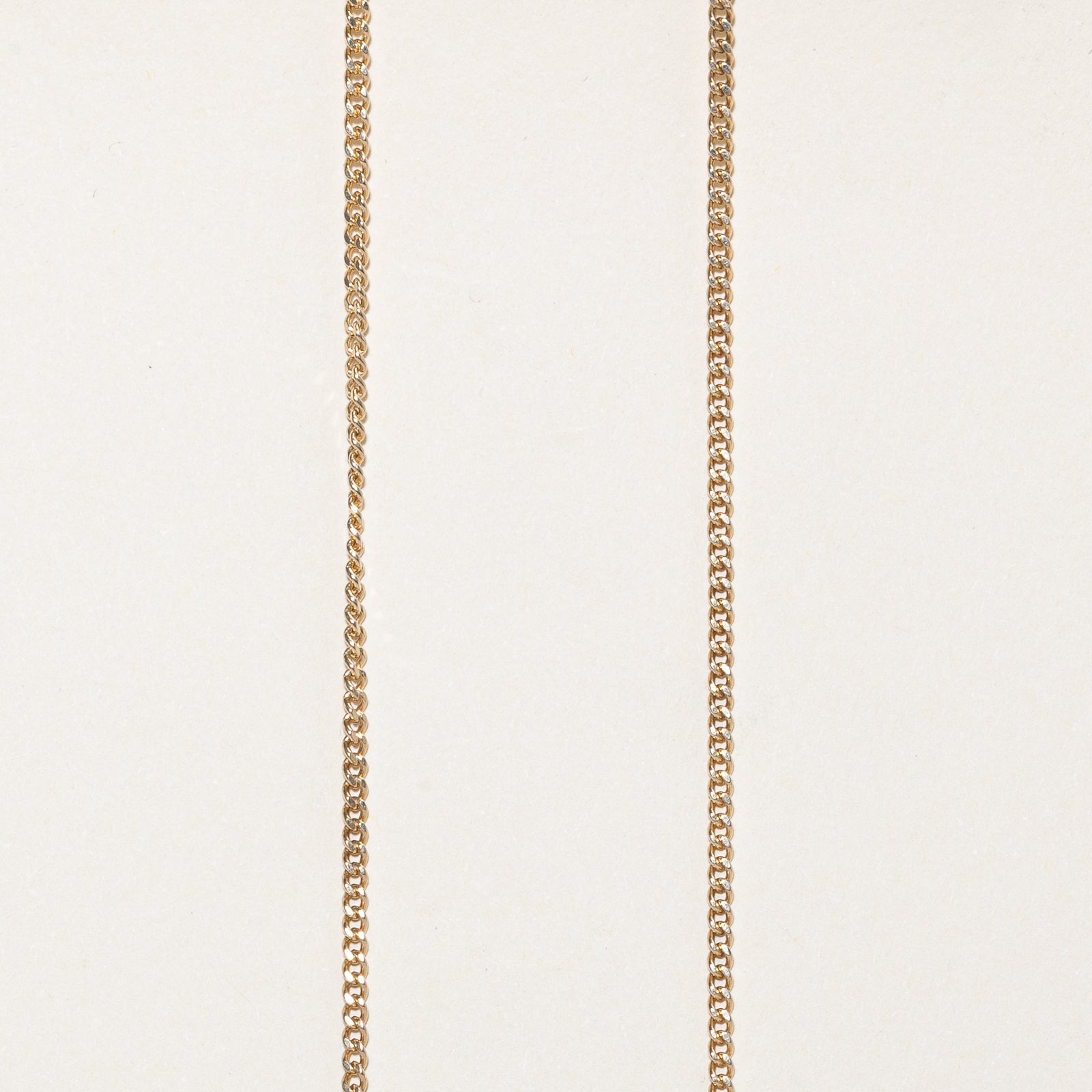 14K Yellow Gold Curb Link Chain | 1.88mm | 19.5"