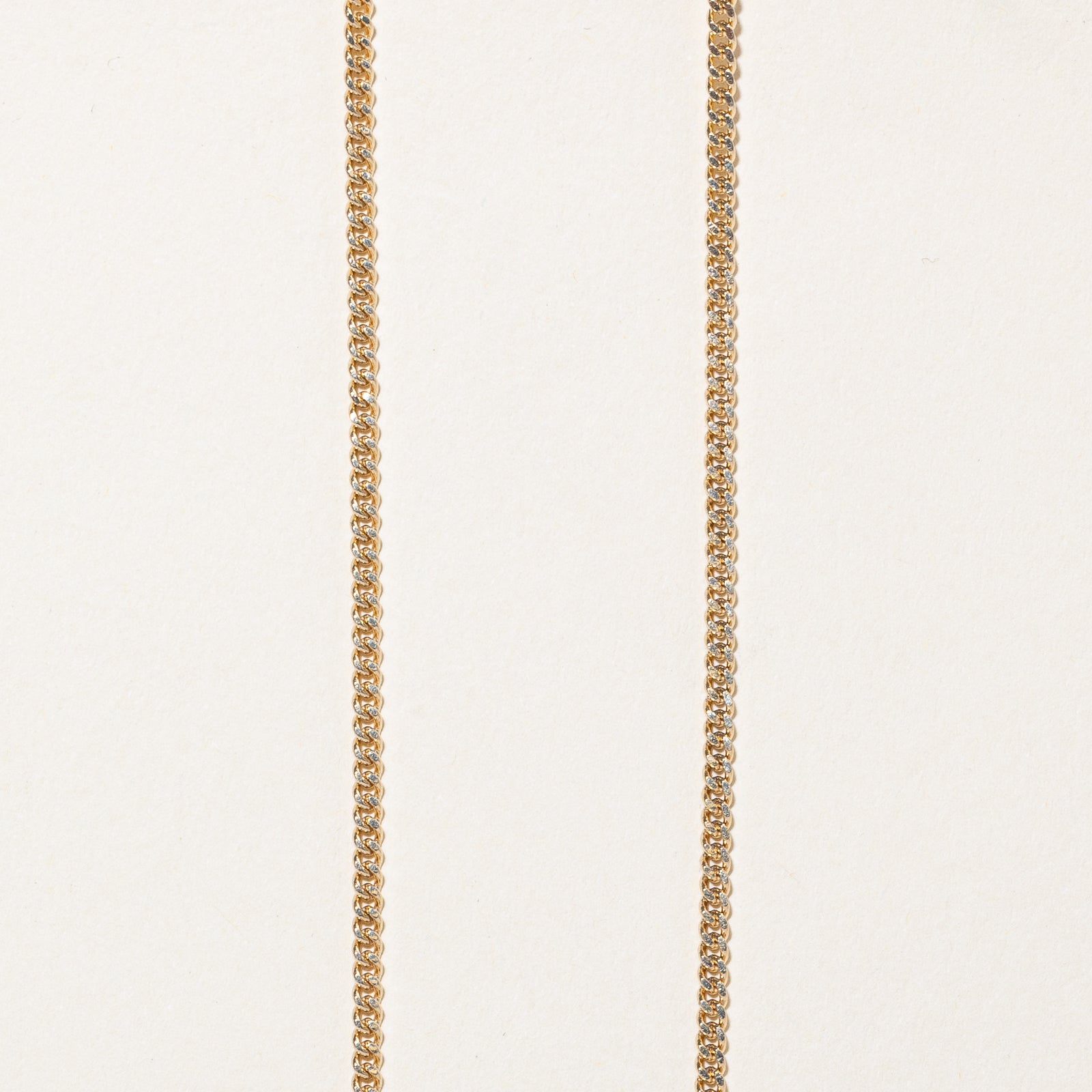 10K Yellow Gold Curb Link Chain | 2.16mm | 20"