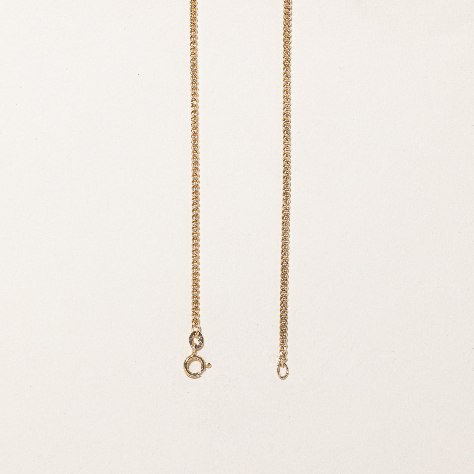 10K Yellow Gold Curb Link Chain | 2.16mm | 20"