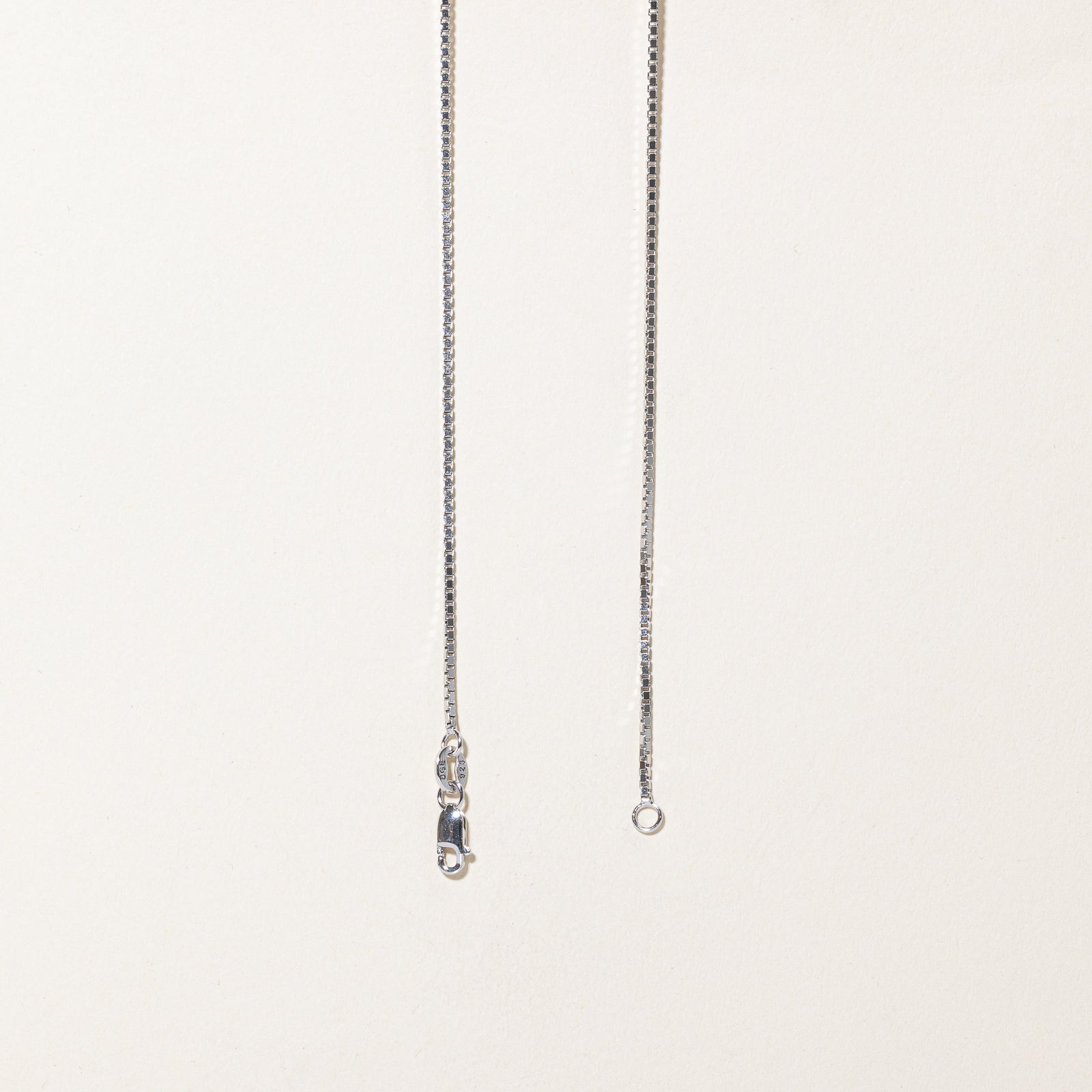 Silver Box Link Chain | 1.15mm | 20"