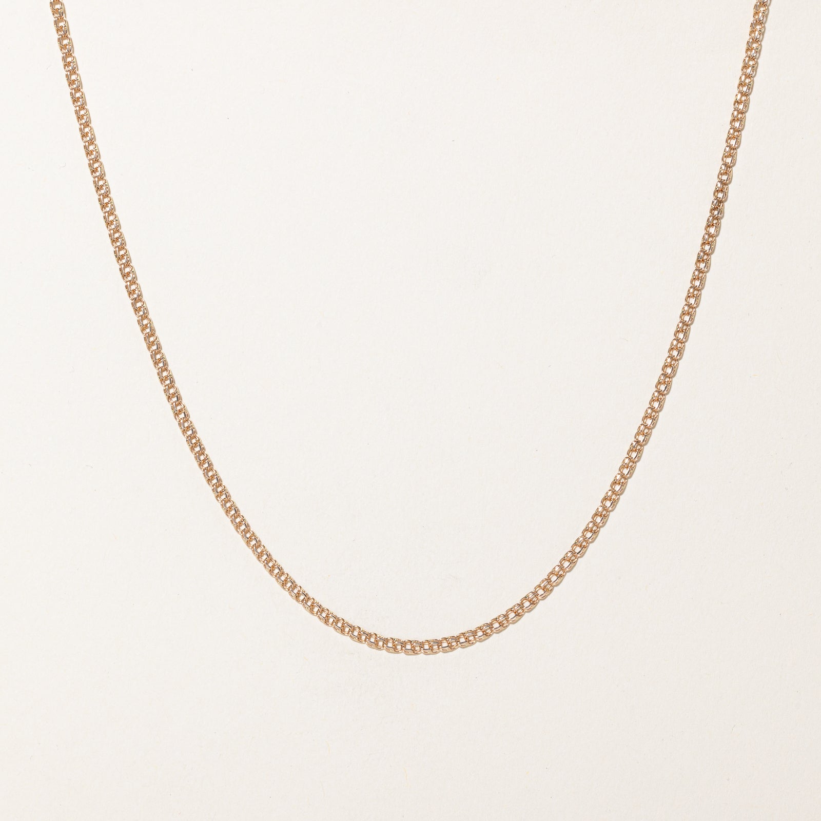 Chaîne Prince de Galles en or rose 14 carats | 2,27 mm | 50,8 cm
