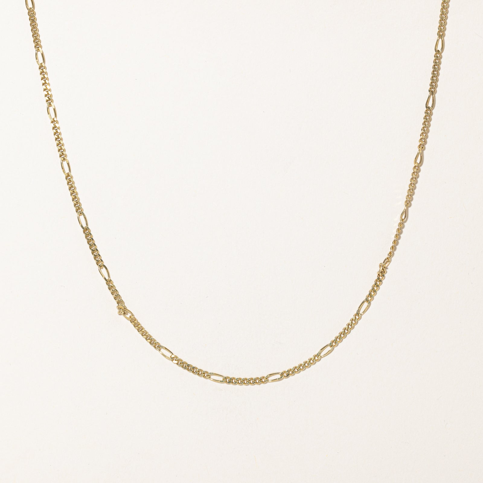 14K Yellow Gold Figaro Chain | 2.36mm | 20"