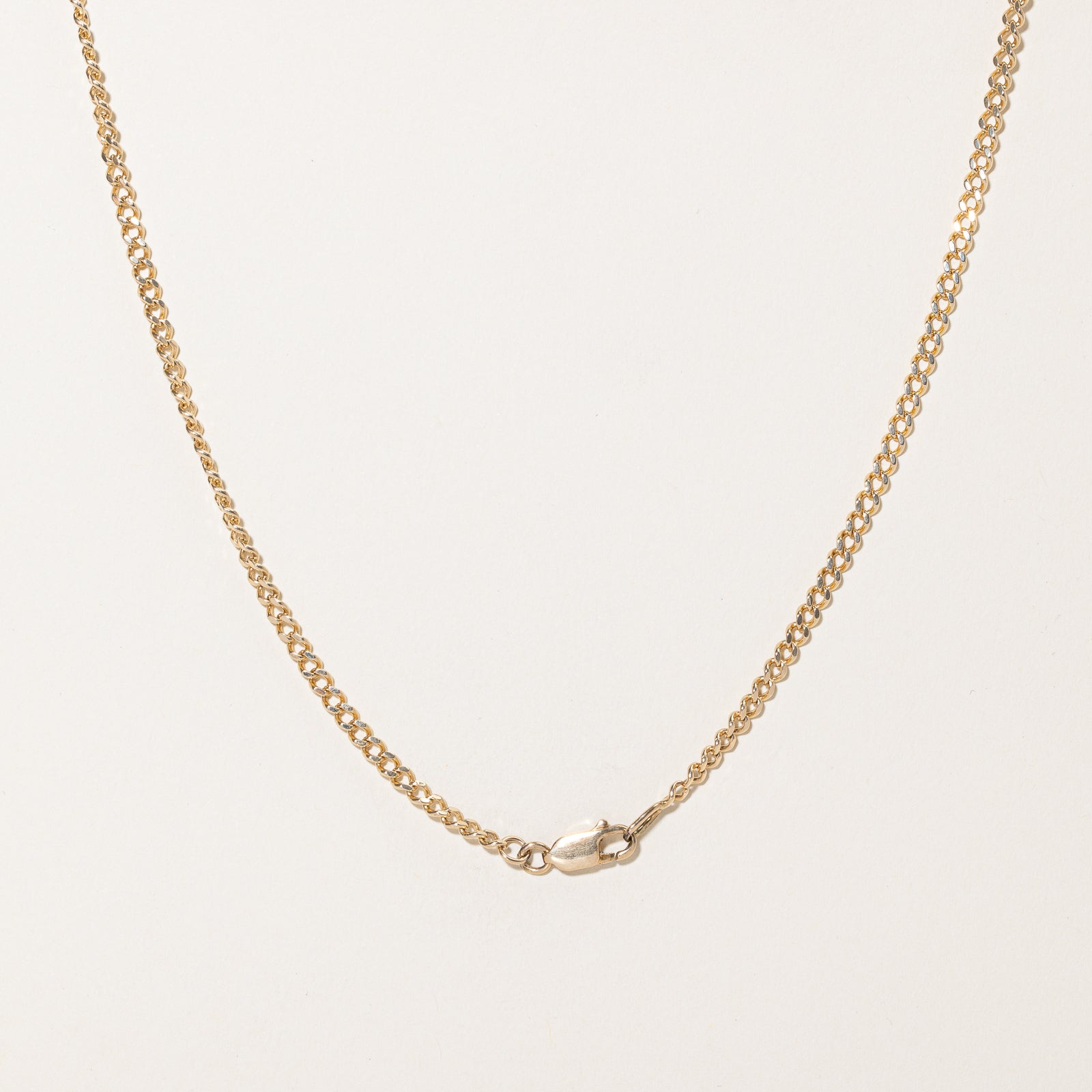 14K Yellow Gold Curb Link Chain | 3.06mm | 22"