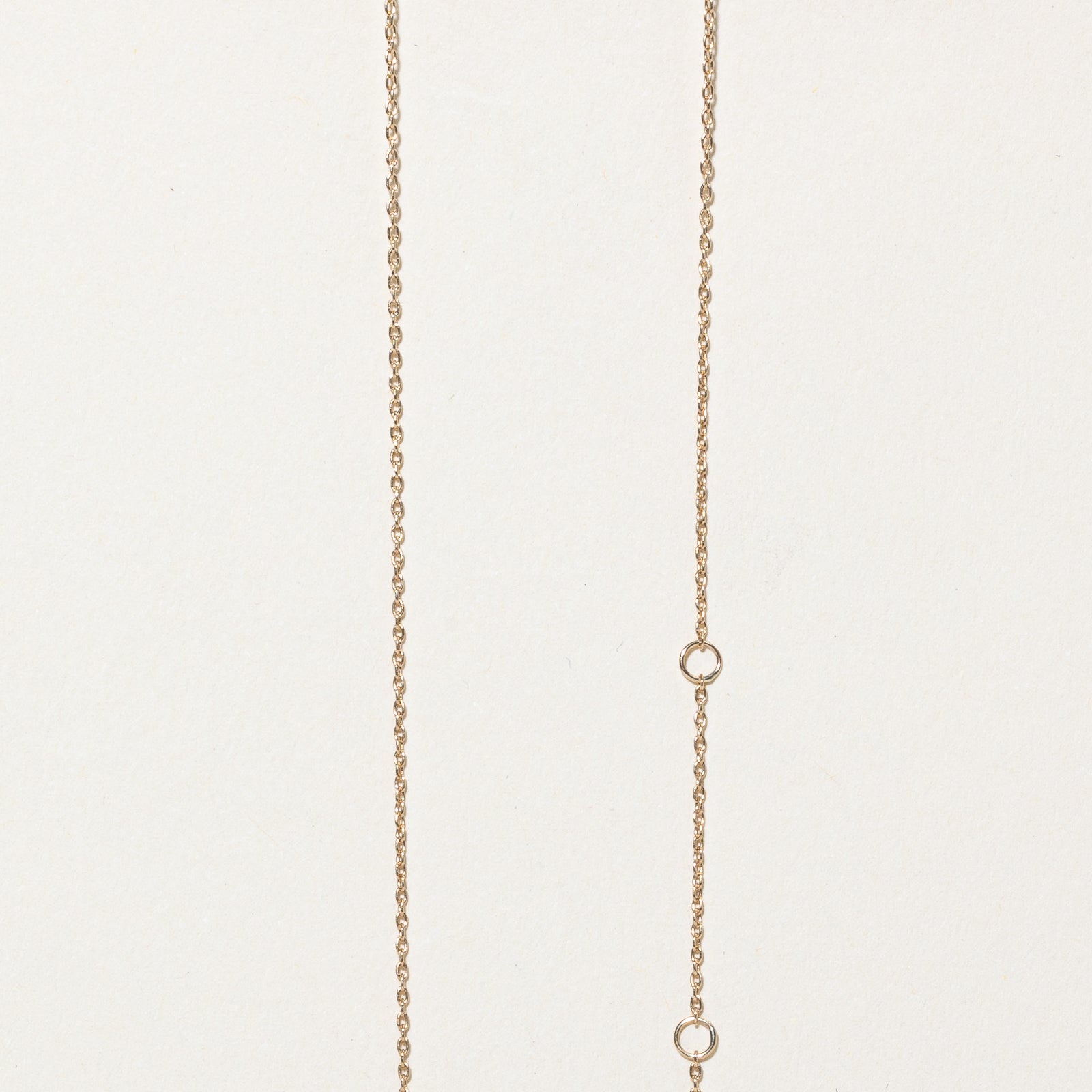 10K Yellow Gold Cable Link Chain | 0.85mm | 18"