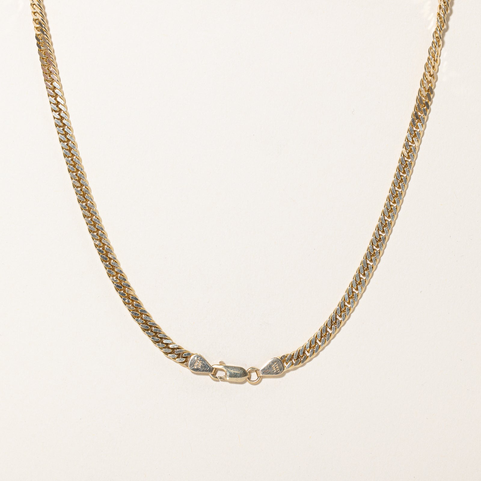 14K Yellow Gold Curb Link Chain | 4.51mm | 22.5"
